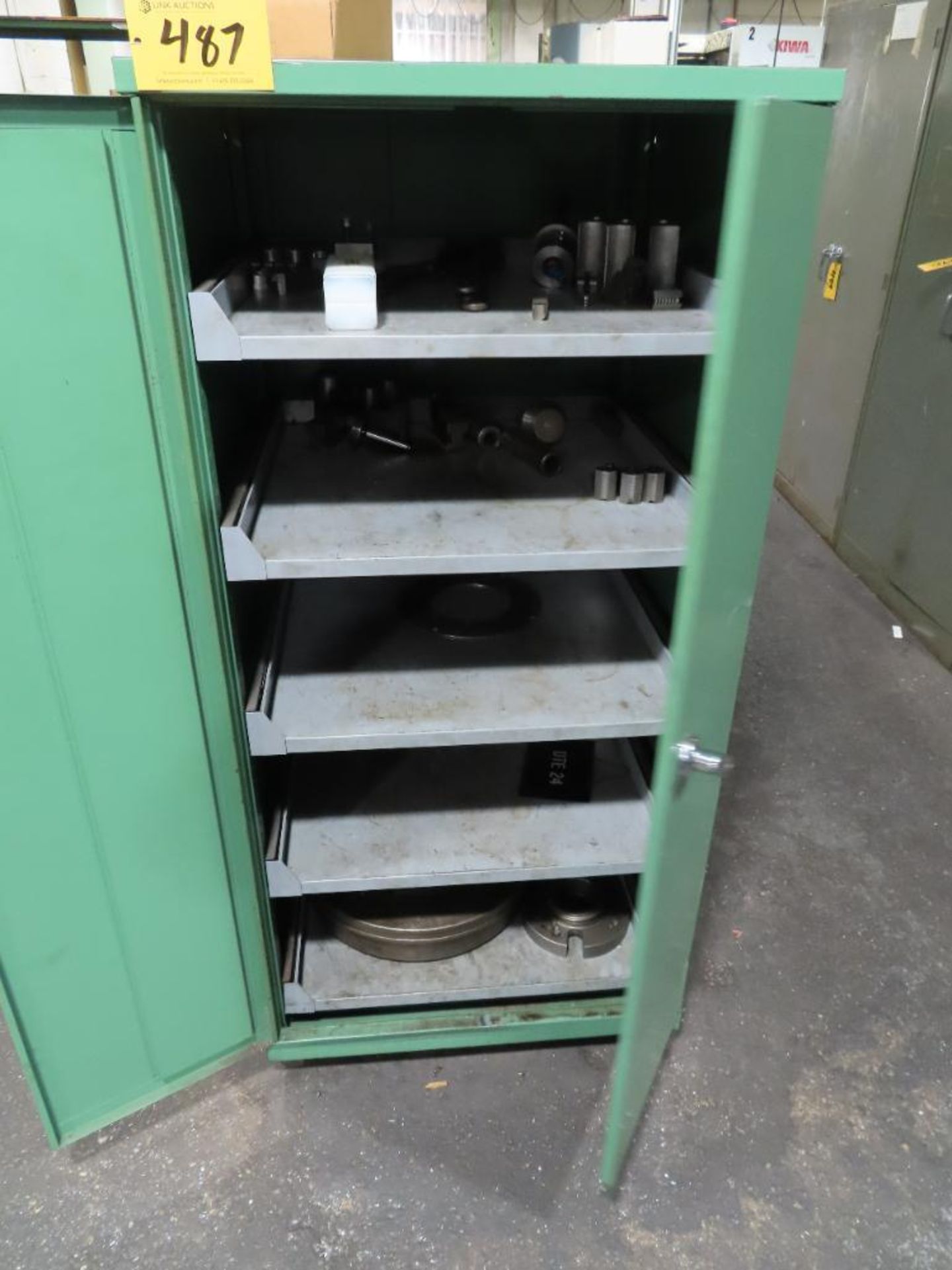 2-Door Steel Cabinet With Contents