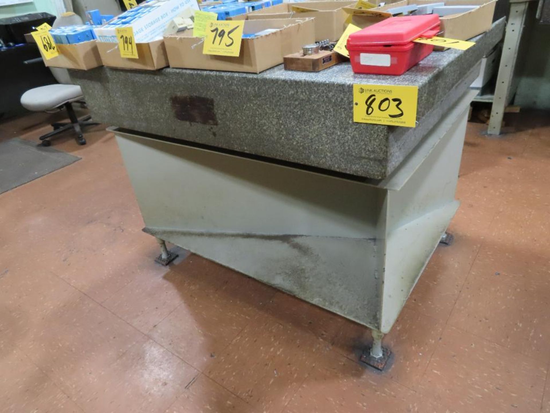 36" X 48" X 8" Granite Surface Plate With Stand