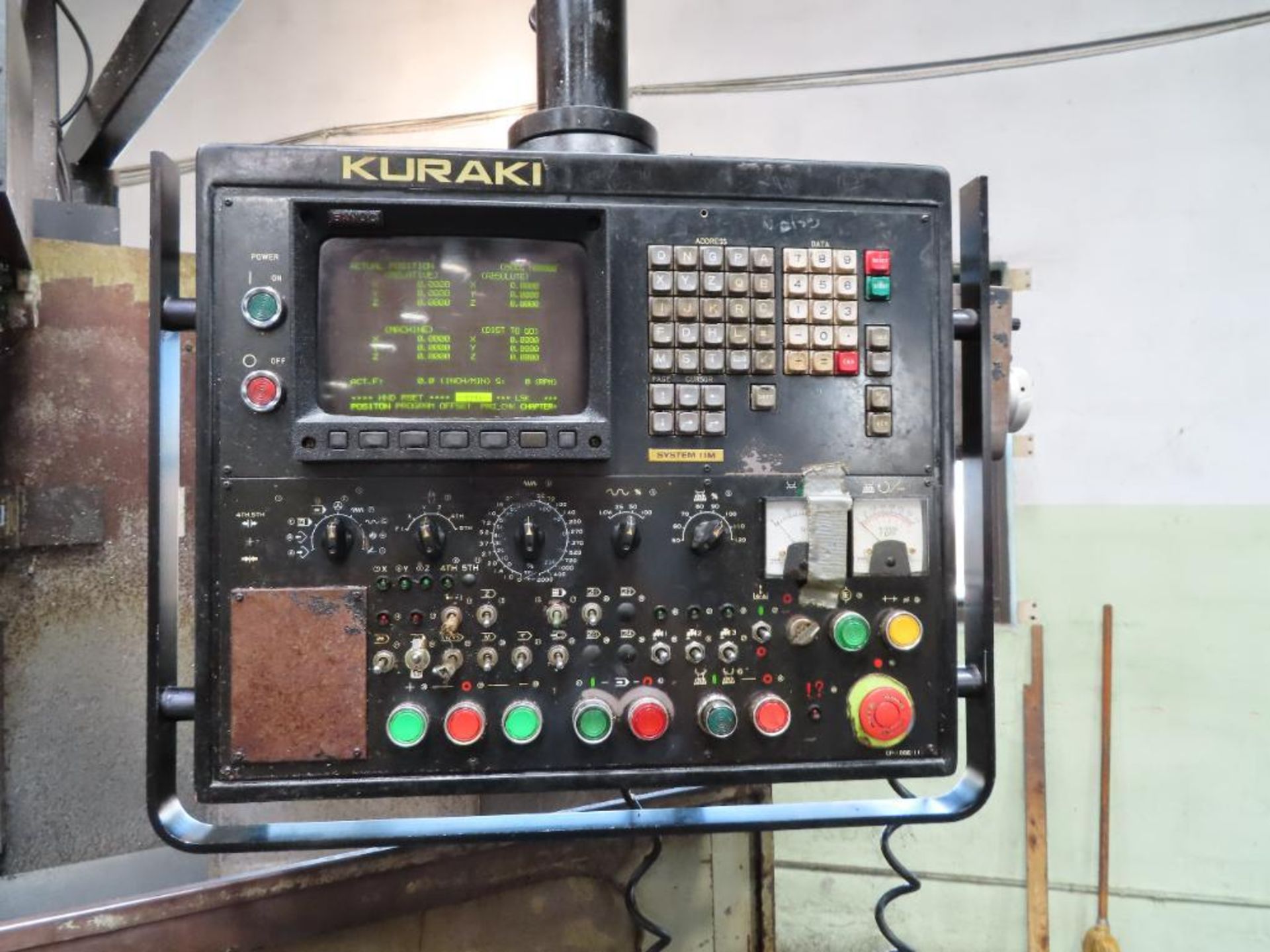 Kuraki Mdl.KV-1000 CNC Vertical Machining Center, (S/N:11371), (1985), Fanuc 11M Controls, Table Siz - Image 2 of 6