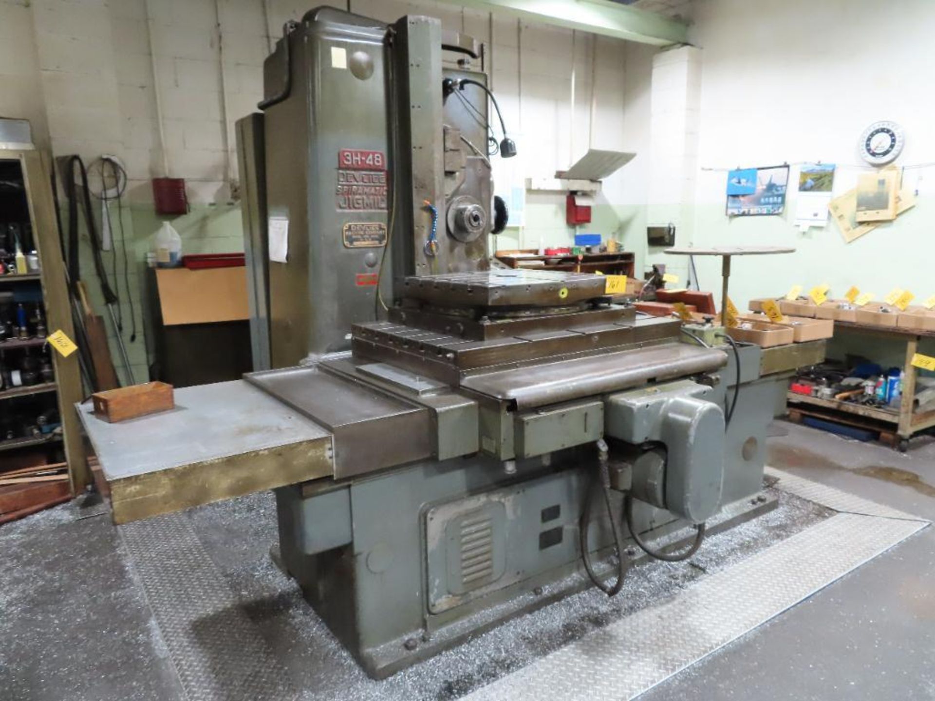 Devlieg Mdl.3-H-48 Spiramatic Jigmil, 35" X 48" Table, 16-Spindle Speeds 25-1200 RPM, 36" Vertical H - Image 2 of 6