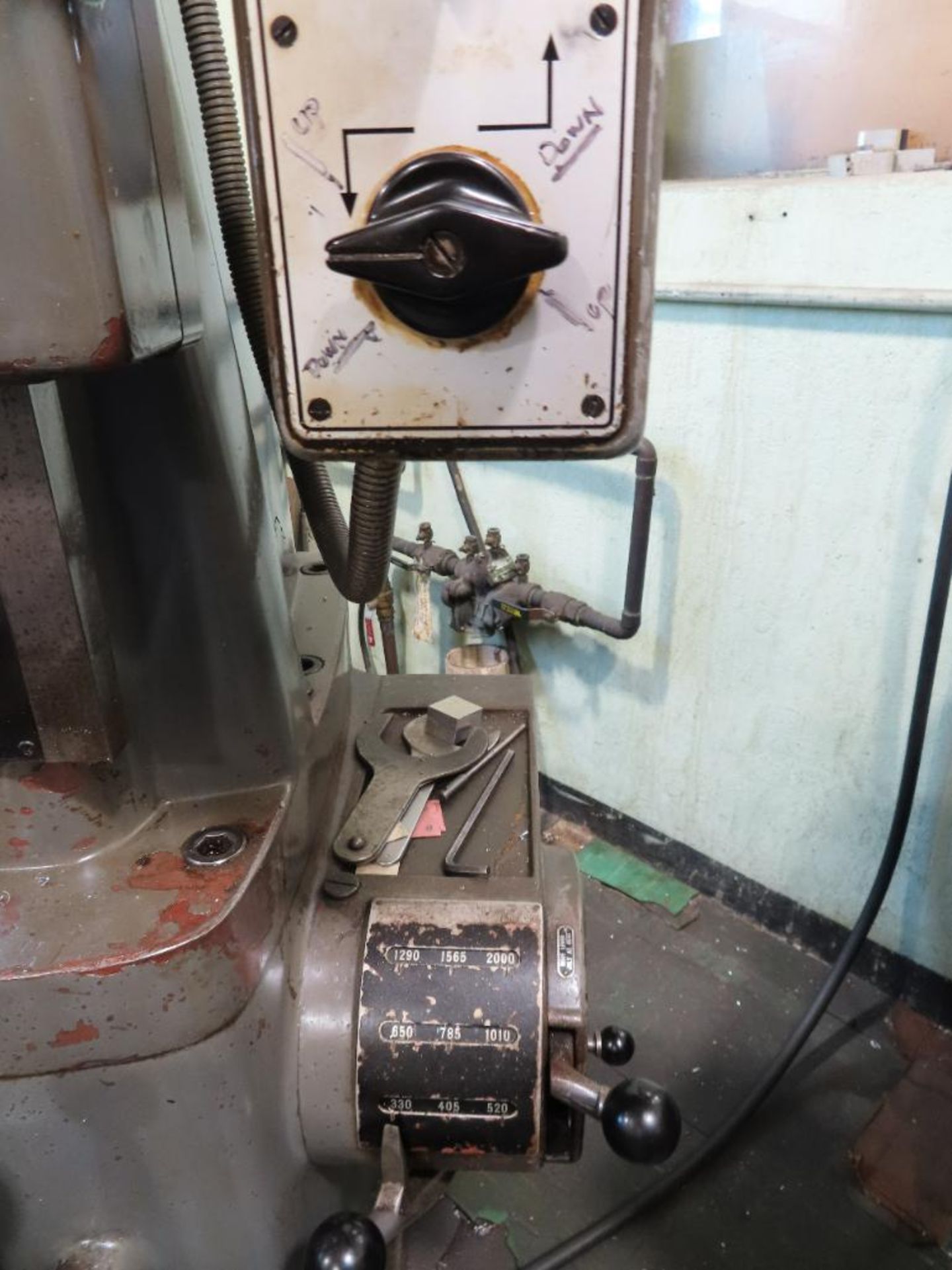 Henri Hauser Jig Borer Type M5, 24" X 29" Table, 330-2000 RPM. Gantry Type 35 1/2" Between Uprights, - Image 3 of 4