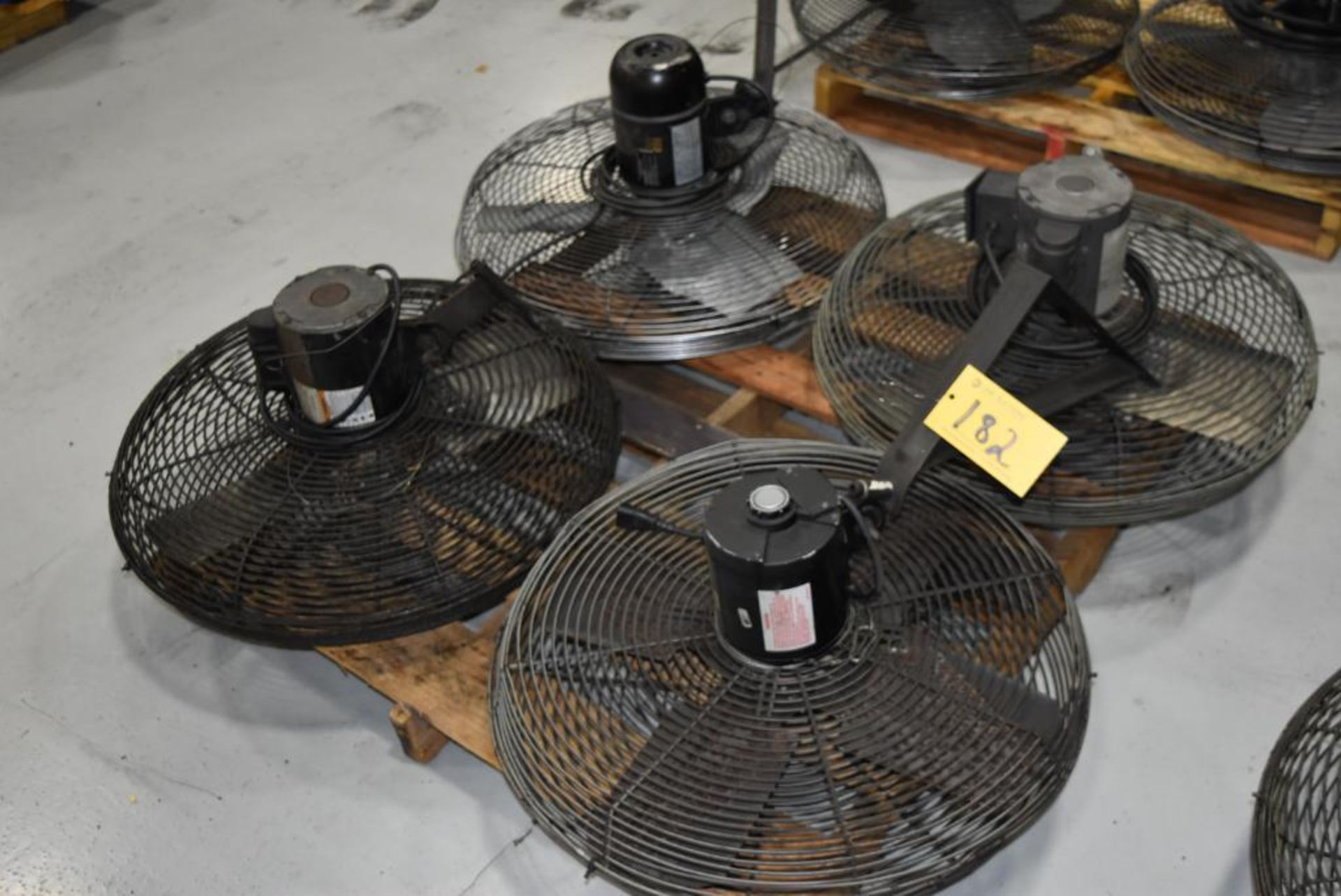 Lot (4) 24" Wall Mount Fans