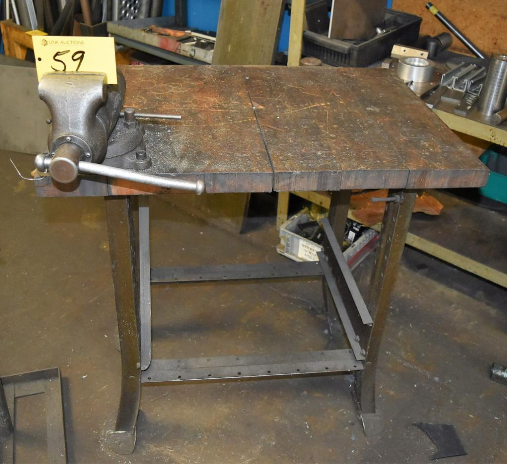 Wilton 4" Vise w/ 34" x 24" Workbench