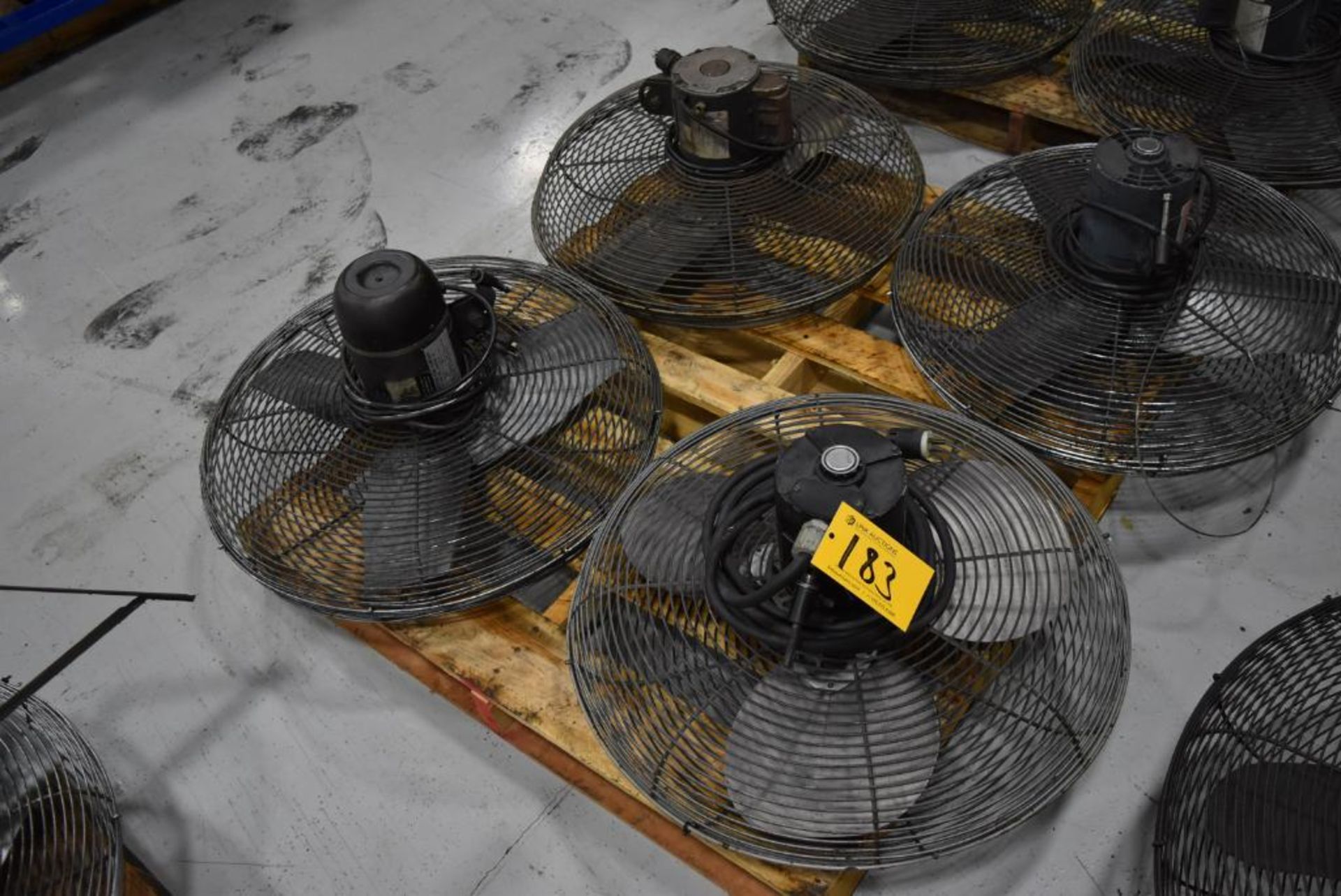 Lot (4) 24" Wall Mount Fans