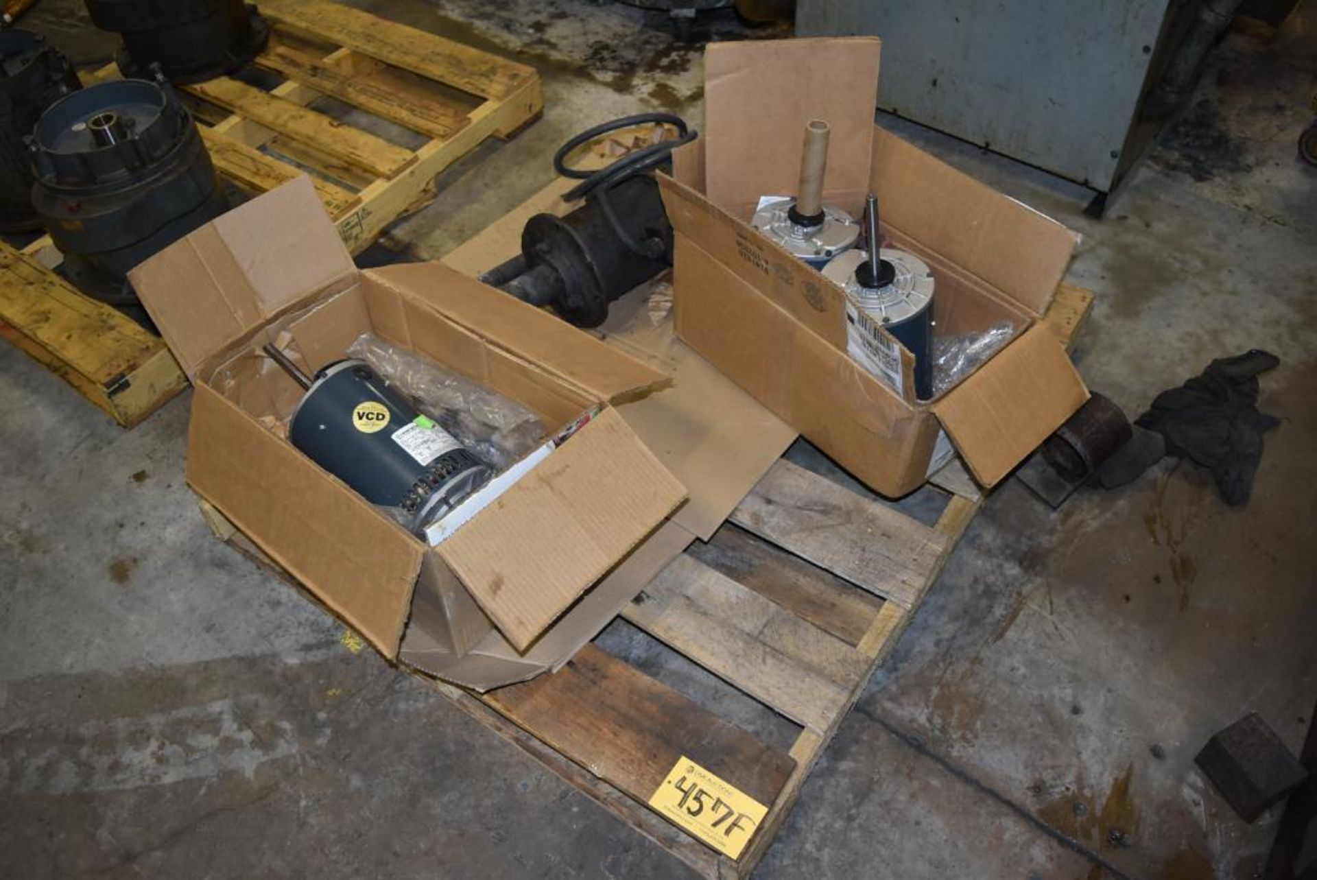 Lot (3) Marathon 2.5-HP Electric Motors on skid