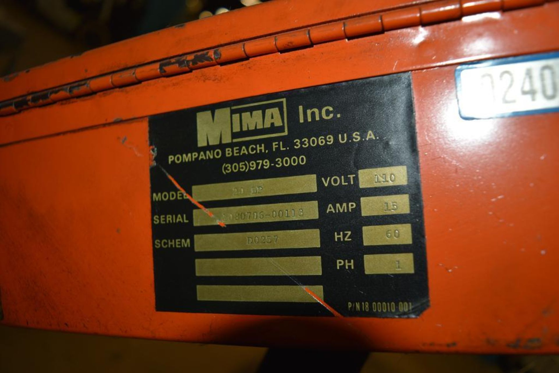 Mima Model 20-LP Vertical Stretch Wrapper - Image 6 of 7