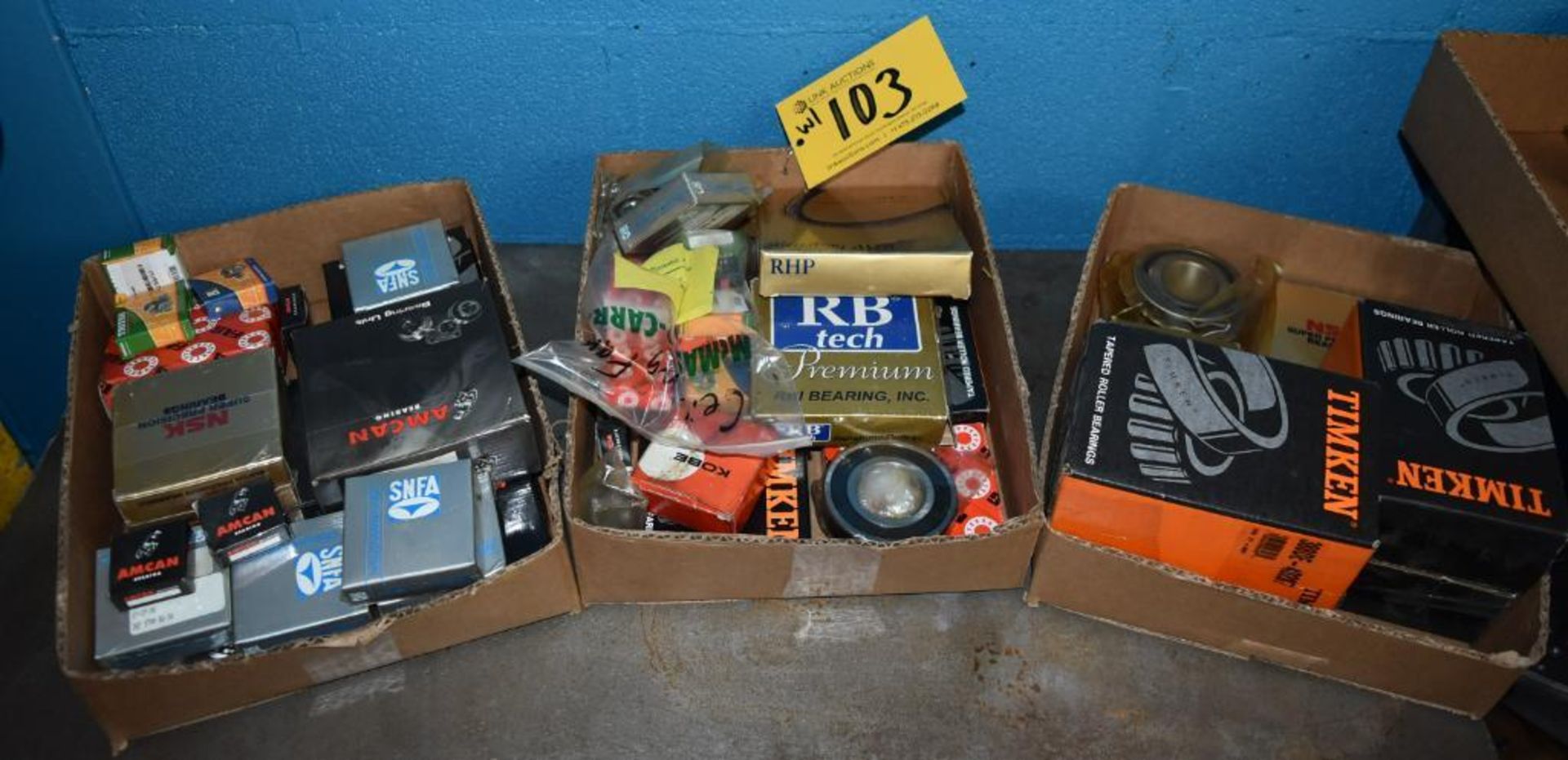 Lot Large Quantity of Assorted Size Timken, SKF, Amcan, & Fag Bearings - Image 3 of 3