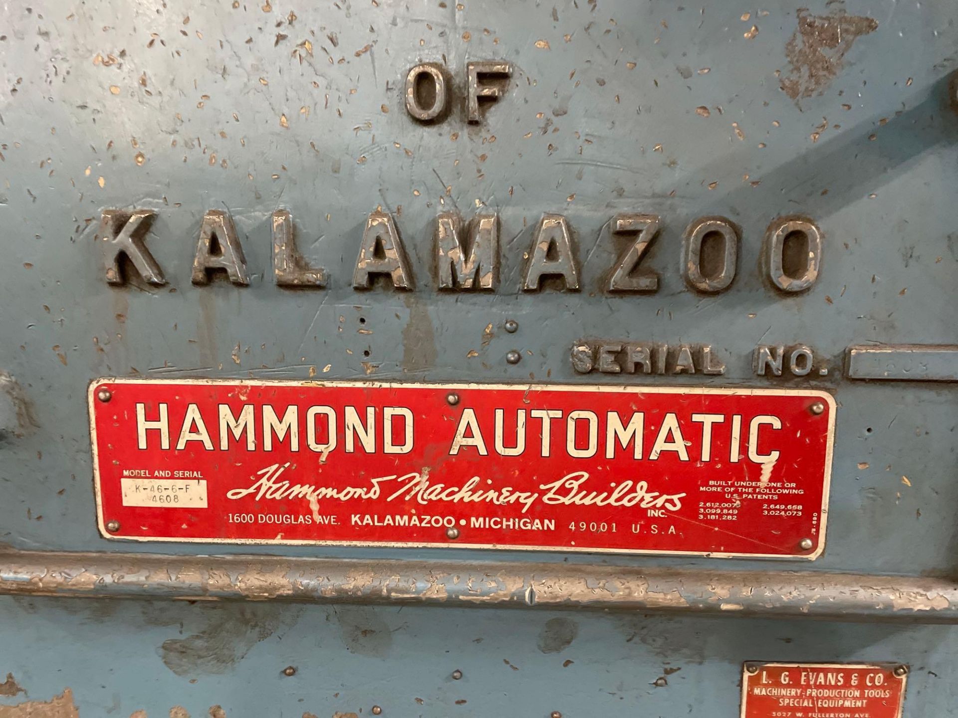 Hammond 50-81 Model K46-6-F 6-Spindle Automatic Rotary Brushing Machine - Image 17 of 19