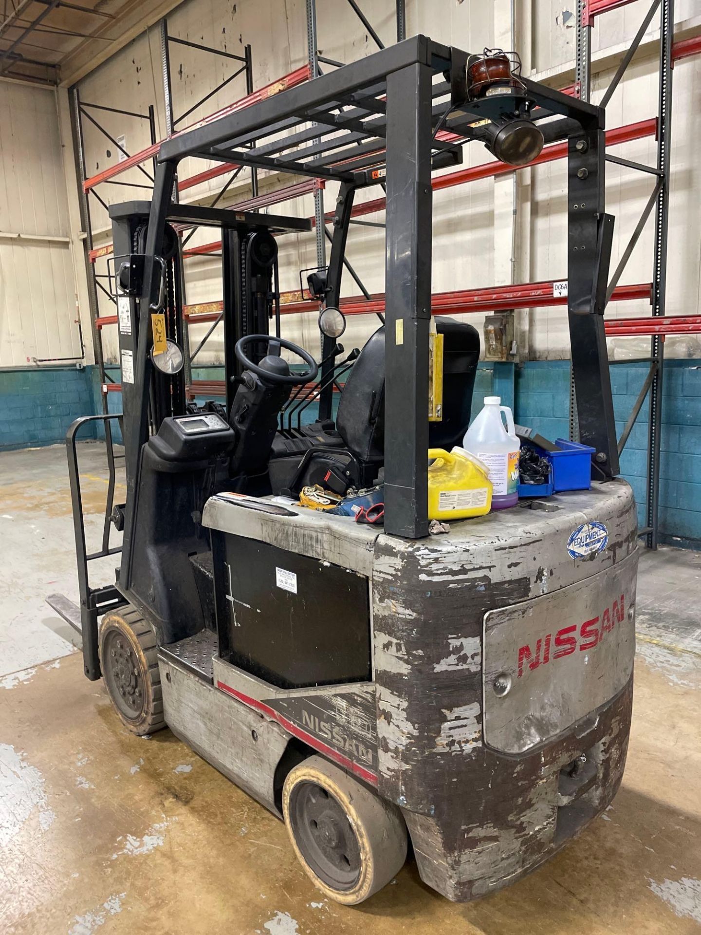 Nissan 4,700-LBS. Model CP1B2L25E Electric 36-Volt Forklift Truck