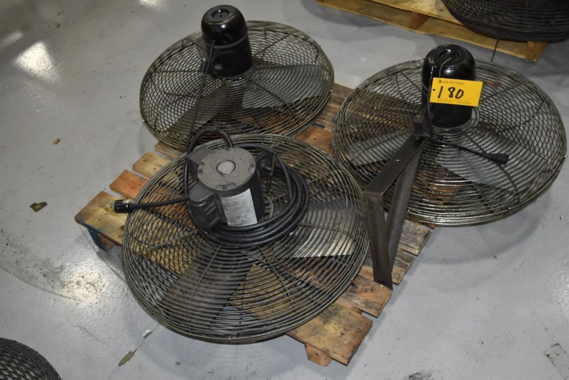 Lot (3) 24" Wall Mount Fans