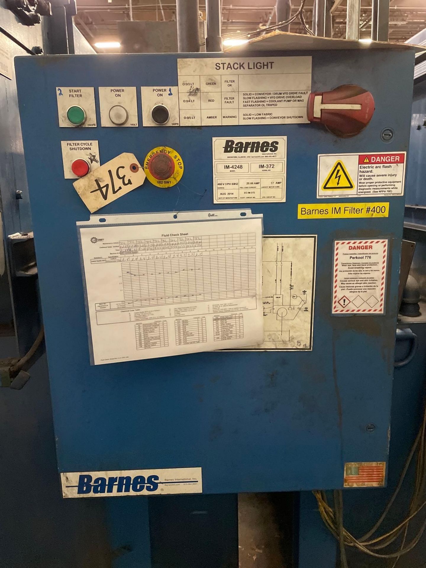 Barnes Model IM-4248 Immersed Drum Filtration System - Image 9 of 12