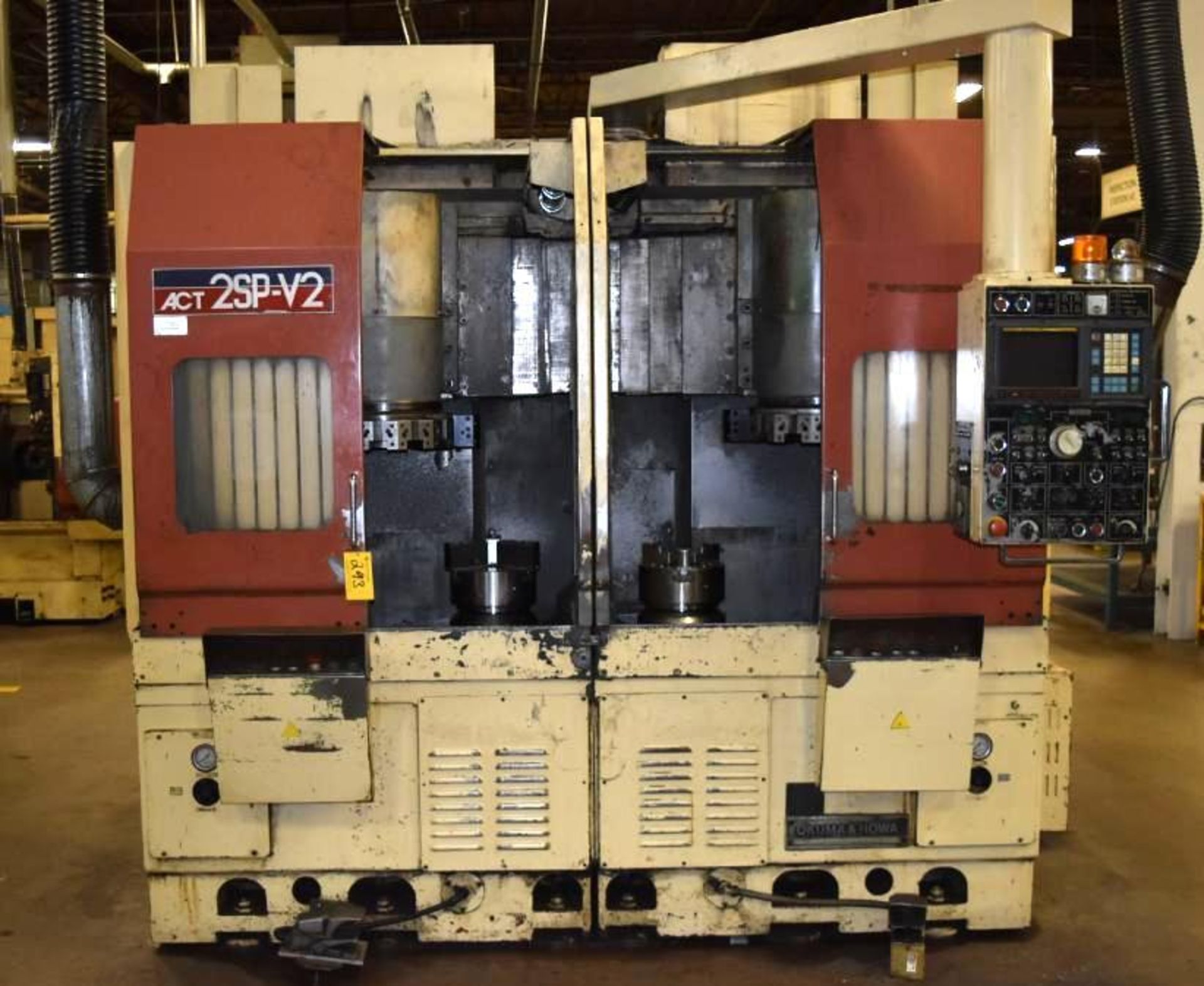 Okuma & Howa Model ACT2SP-V2 CNC Dual Spindle Vertical Lathe