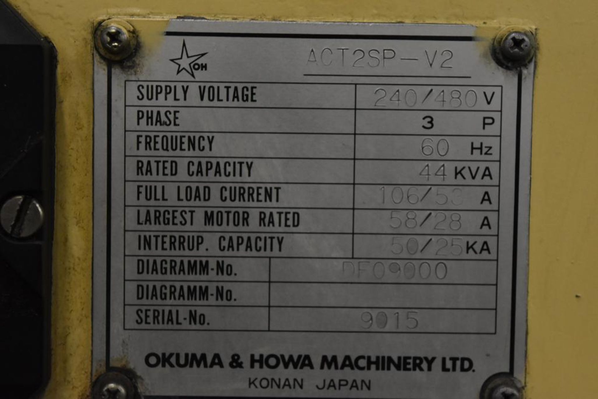 Okuma & Howa Model ACT2SP-V2 CNC Dual Spindle Vertical Lathe - Image 8 of 8