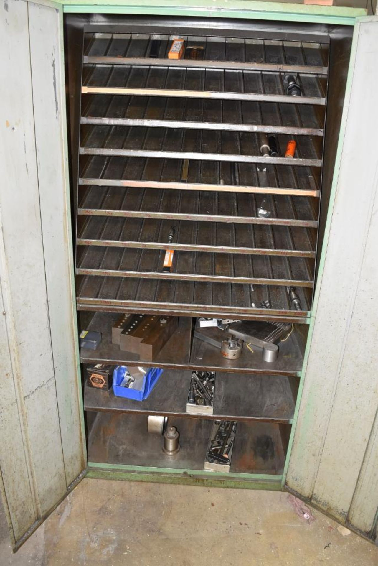 2-Door Metal Storage Cabinet w/Contents, see photos - Image 2 of 3