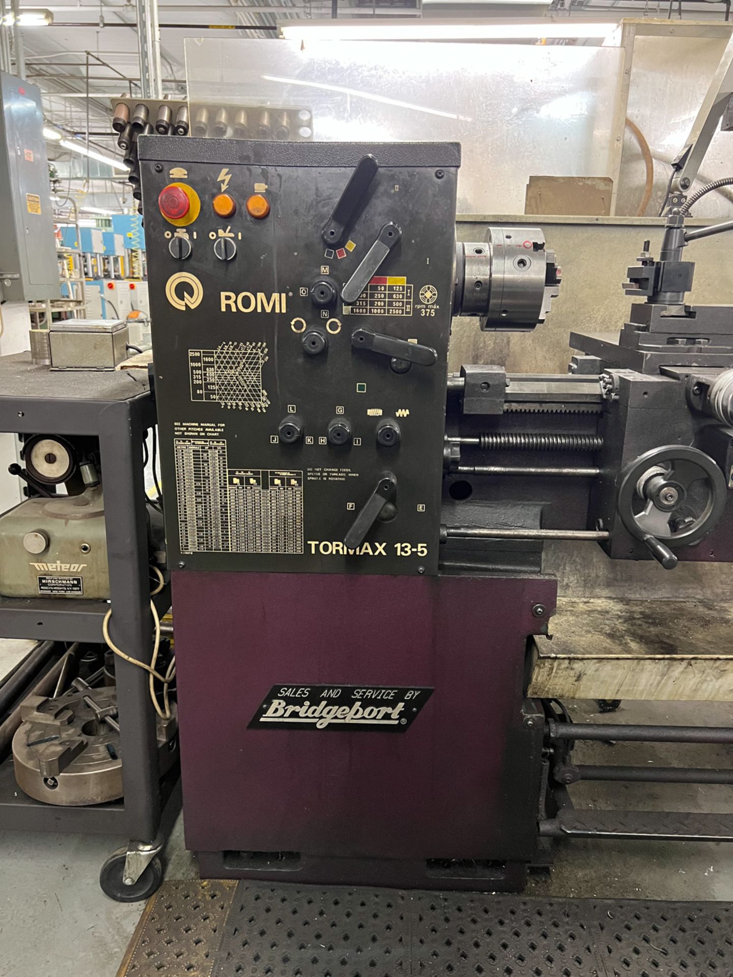 Bridgeport Romi Tormax 13-5 Geared Head / Toolroom Threading Lathe - Image 2 of 10