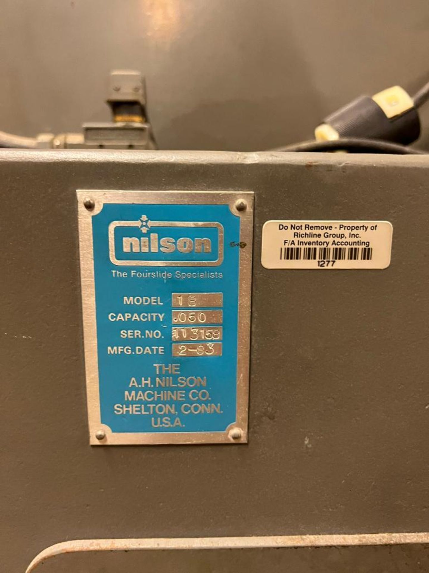 Nilson Model 1B .050" Capacity Wire Straightener - Image 2 of 8