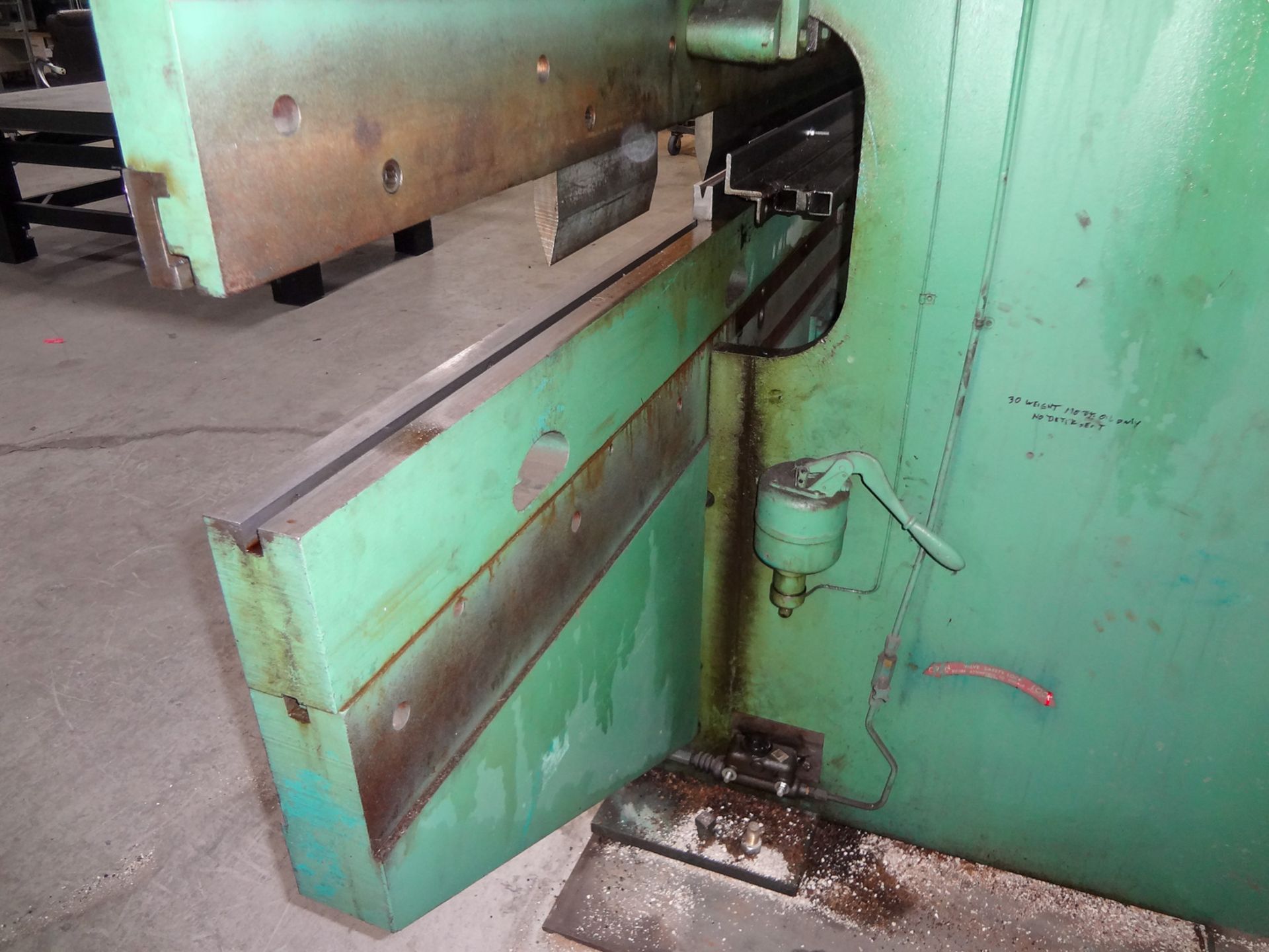 90-Ton X 12’ W/ 2’ Horn (14’O.A.) Wysong Mdl. 90-10 Power Press Brake - Image 12 of 15