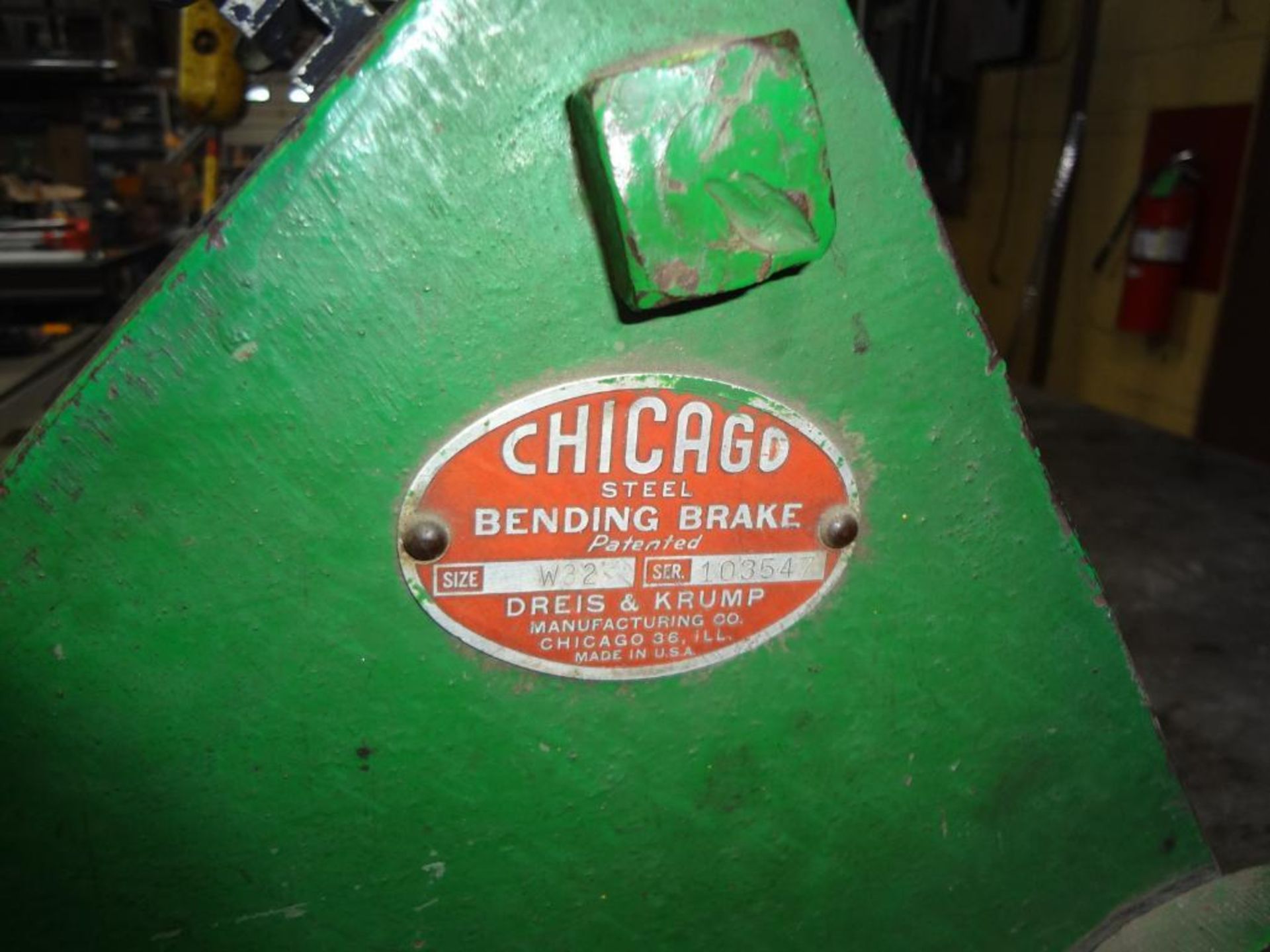 5' X 14 GA. Chicago Dries And Krump Mdl.W32 Manual Box And Pan Brake - Image 2 of 6