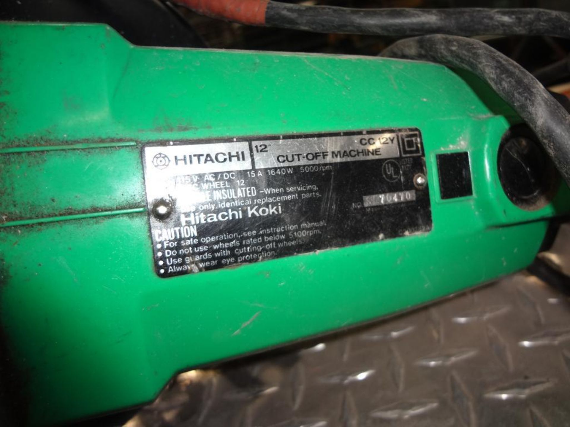 Hitachi 12" Electric Cut-off Saw - Image 2 of 2