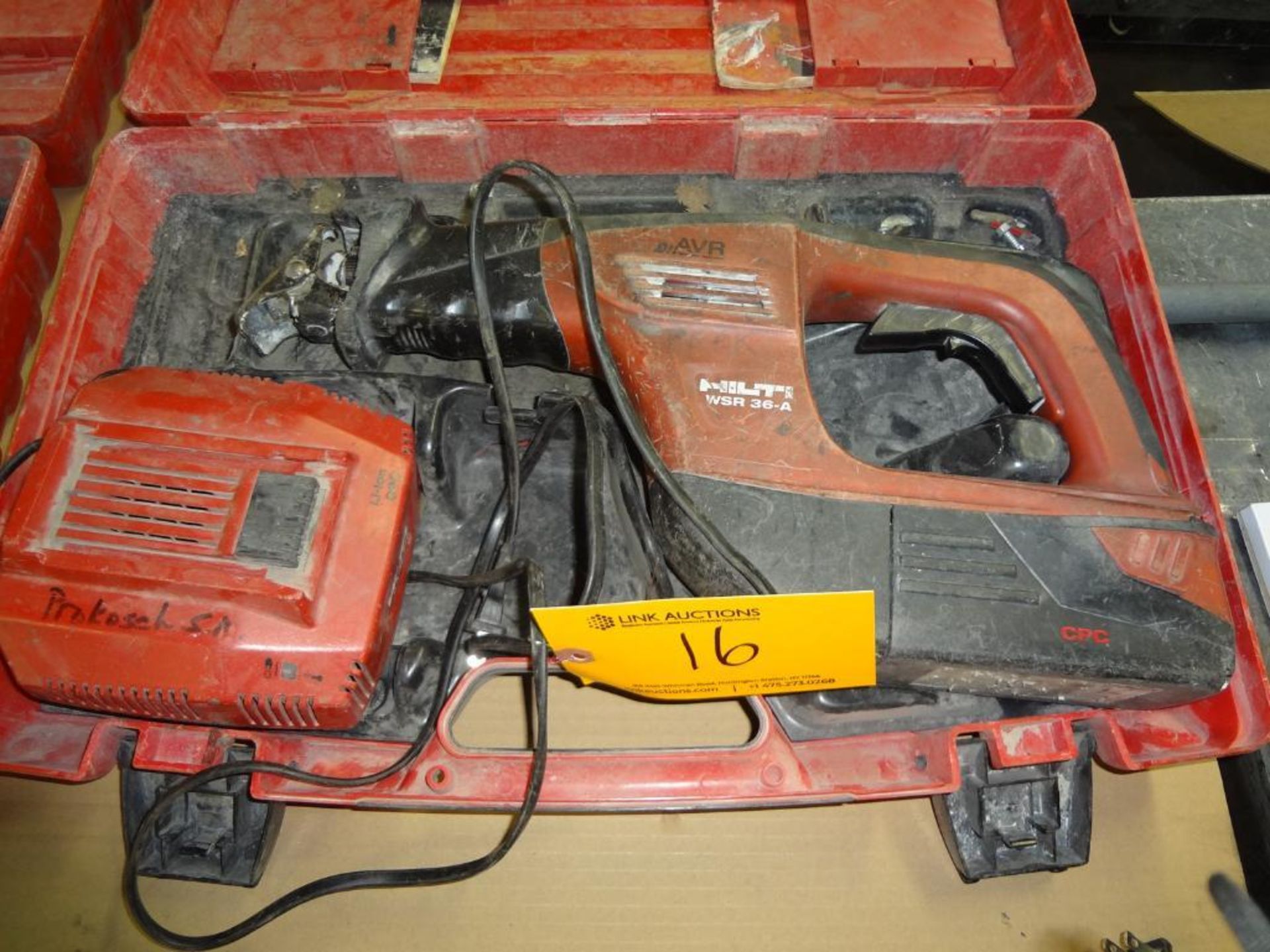 Hilti Model WSR-36A Battery Operated Sawzall With Battery And Charger