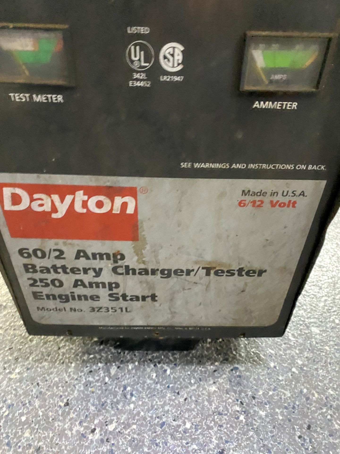 Dayton Battery Charger/Tester - Image 2 of 2