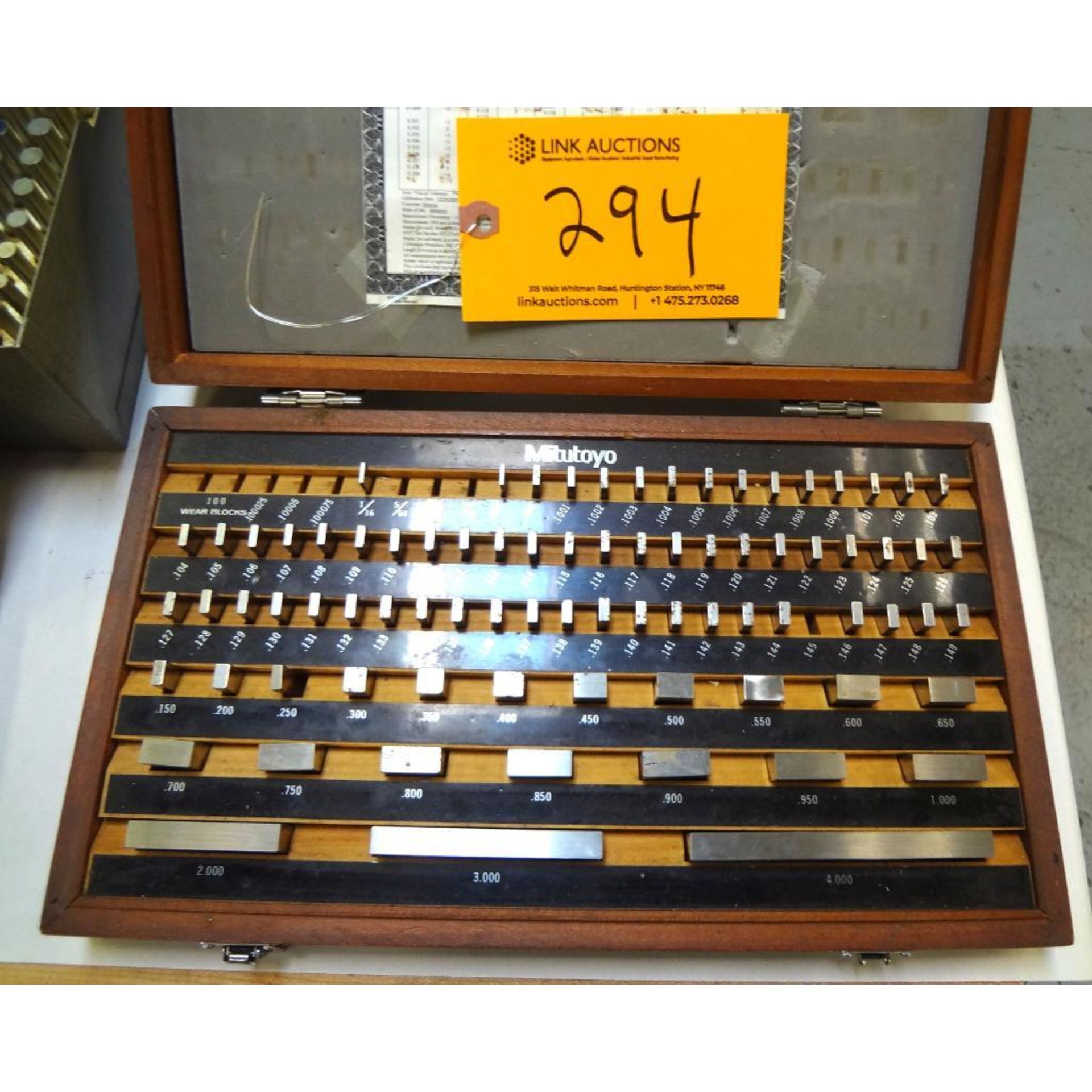 36-Piece Rectangular Steel Gage Block Set – Grade B, 5-3/4" Long, Harden Gauge Blocks