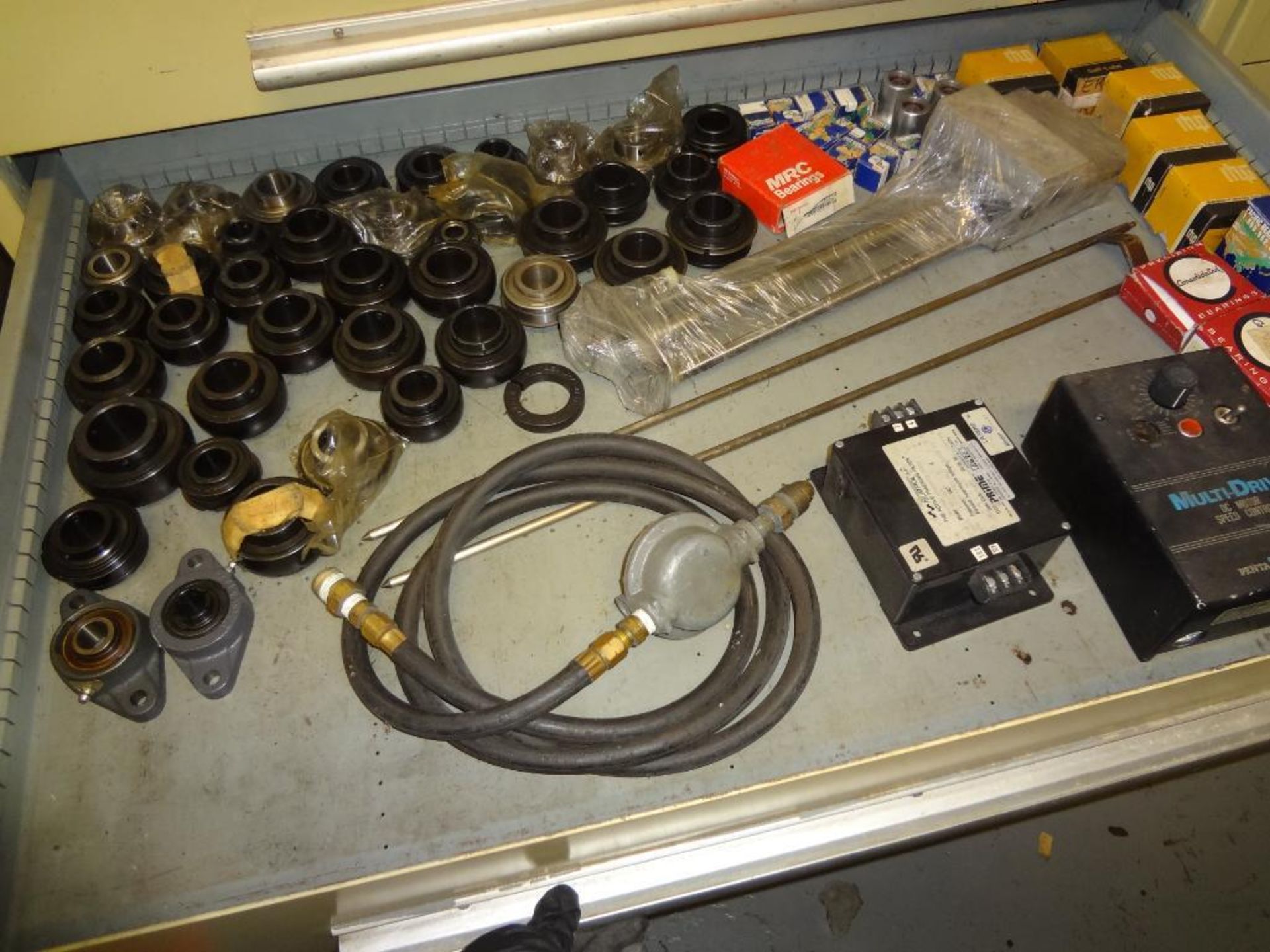 CONTENTS OF [2] STORAGE CABINETS, INCLUDING: ASSORTED BEARINGS, PILLOW BLOCKS, MISCELLANEOUS - Image 6 of 17