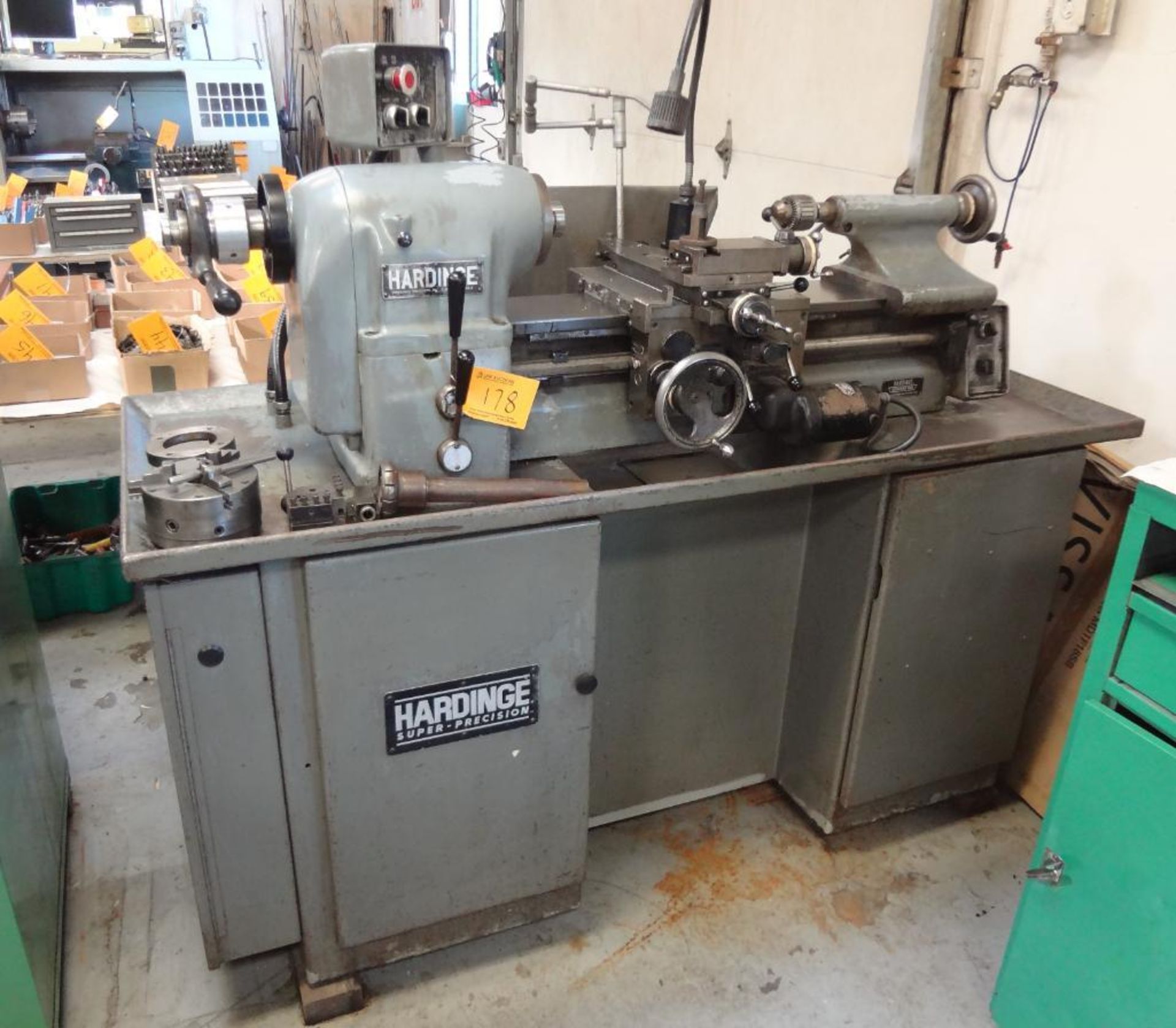 11" X 18" HARDINGE MDL. TFB TOOLROOM LATHE