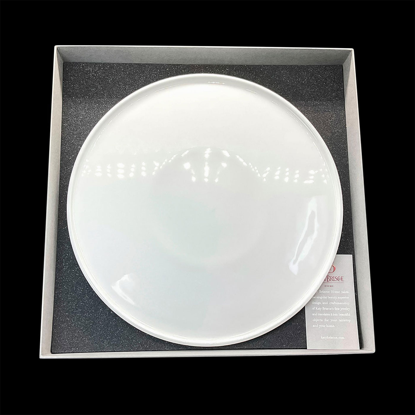 Katy Briscoe White Bone China Serving Platter, Bangles - Image 2 of 4