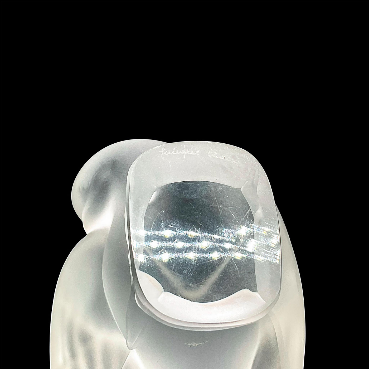 Lalique Crystal Figurine, Sparrow Head In Wing 1165 - Image 3 of 3