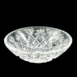 Vintage Crystal Decorative Round Bowl