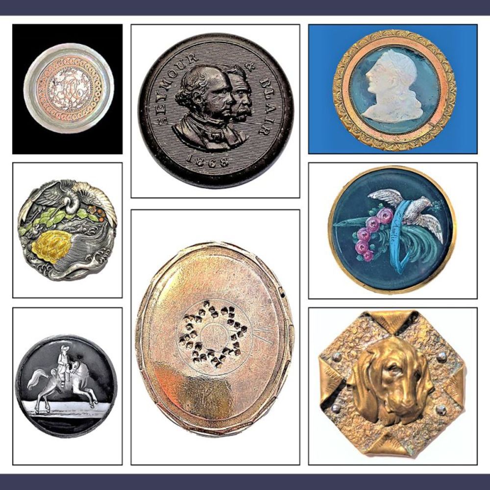 Spring Antique Button Auction