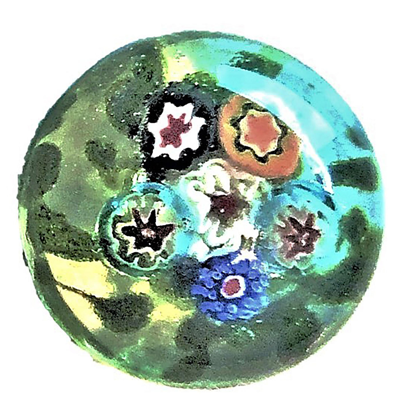 A SMALL CARD OF DIVISION 3 PAPERWEIGHT GLASS BUTTONS - Image 4 of 5