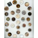 A FULL CARD OF DIVISION ONE ASSORTED PEARL BUTTONS