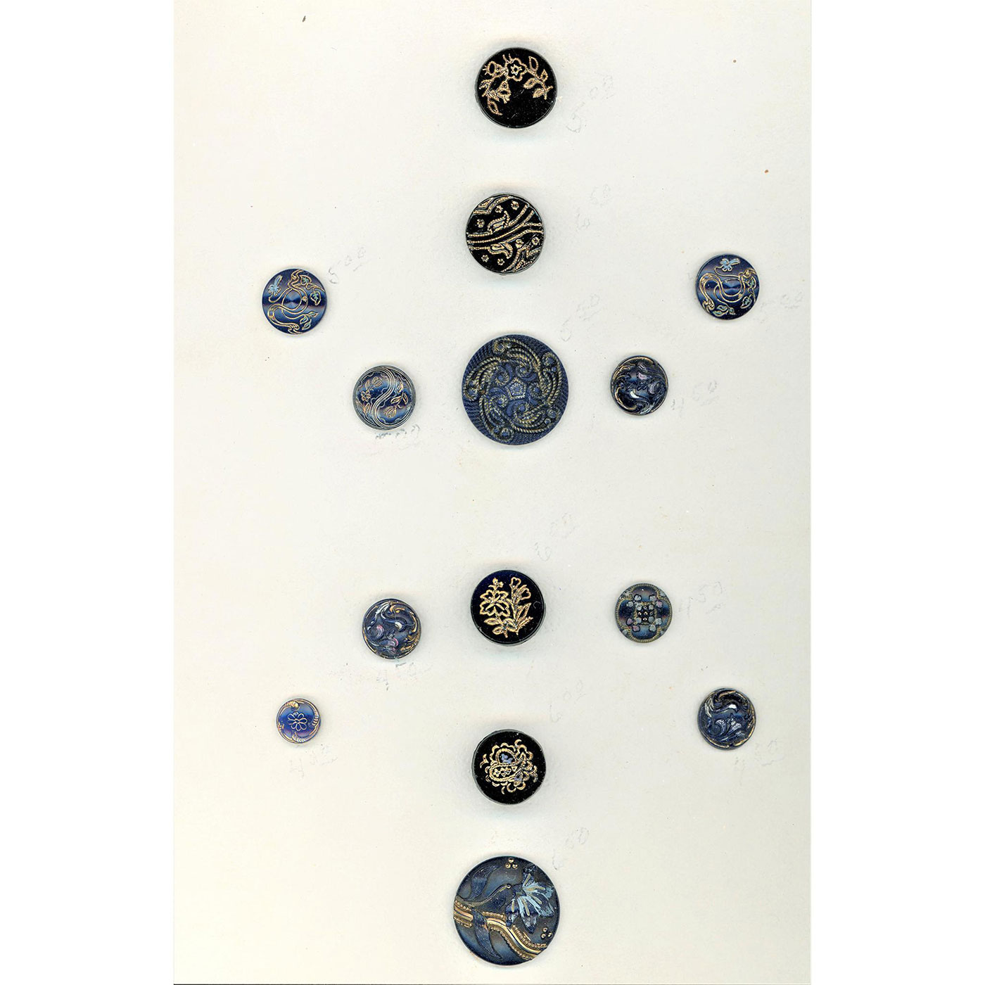 3 SMALL CARDS OF DIVISION ONE ASSORTED MATERIAL BUTTONS - Image 6 of 6