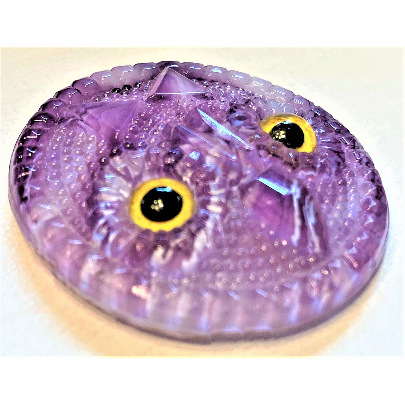 A RARE DIVISION ONE GLASS EYED OWL BUTTON - Image 2 of 3