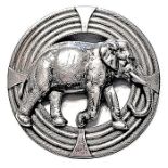 A DIVISION THREE FRENCH WHITE ELEPHANT BUTTON