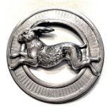 A DIVISION THREE FRENCH WHITE RABBIT BUTTON