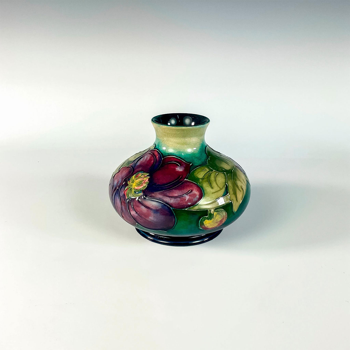 Moorcroft Pottery Squat Vase, Anemone - Image 4 of 4