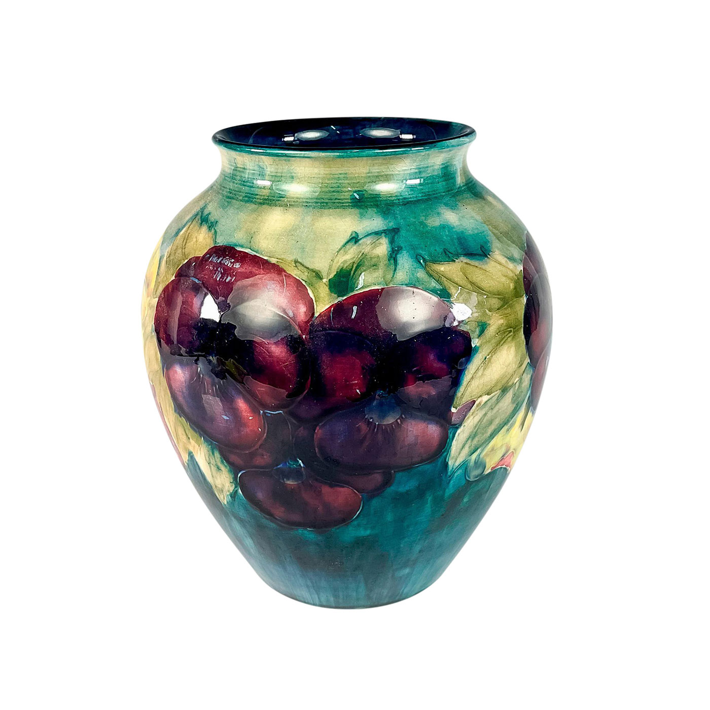 Moorcroft Pottery Vase, Pansy