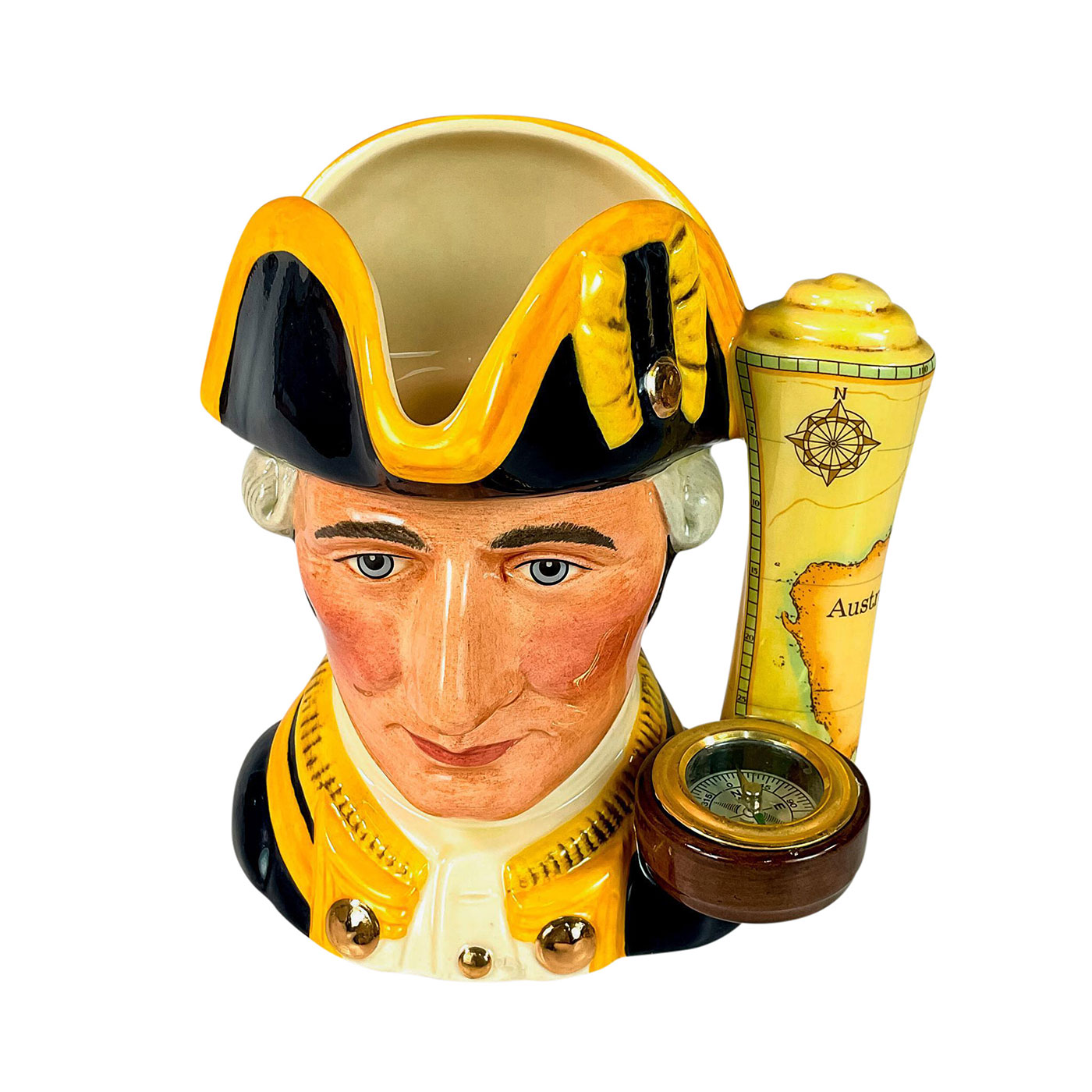 Captain James Cook D7077 - Large - Royal Doulton Character Jug