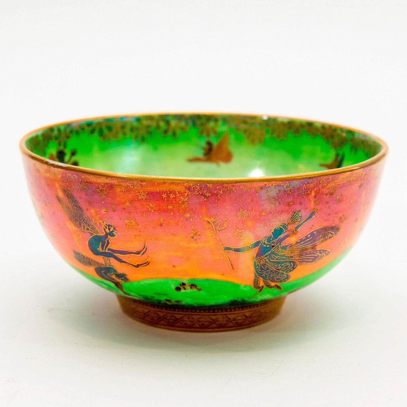 Wedgwood Flame Fairyland Lustre Imperial Bowl - Image 6 of 6