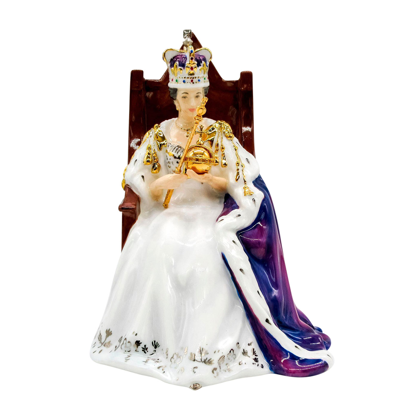 Queen Elizabeth II HN4476, Rare Colorway - Royal Doulton Figurine