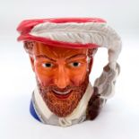 Vintage Franklin Porcelain Character Jug, Sir Francis Drake