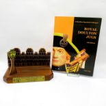 2pc Royal Doulton Collector Set, Book & Wood Display