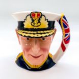 Franklin Porcelain Character Jug, Admiral of the Fleet