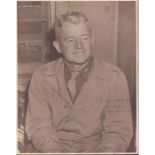 Vintage Signed Portrait of WWII Airforce Brigadier General