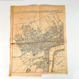 Antique Map, A New and Accurate Plan of the Cities of London