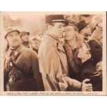 Original Monochrome Press Photo, Civilian Farewell