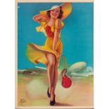 Vintage Irene Patten Glamour Girl Art Print Poster